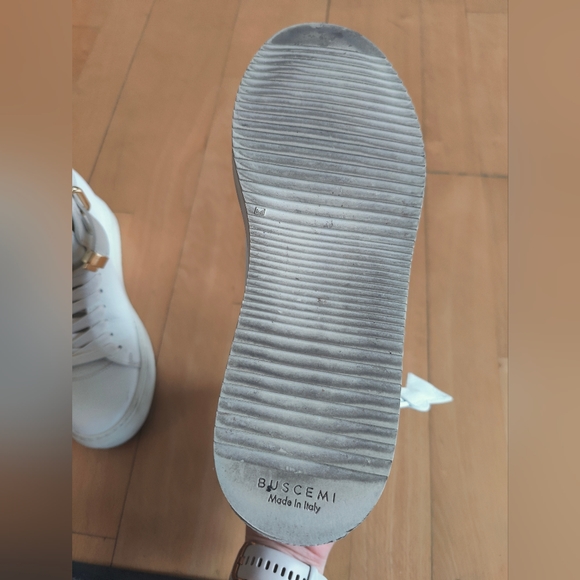 Buscemi wedge sneakers white leather eu 39/us 8.5 - Picture 7 of 12